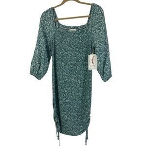 Jessica Simpson Women LG Style Me As You Want Romantic Floral Smocked Dress NEW